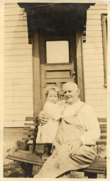 Great Grandfather James Johnson (1877-1921) holding Uncle James Johnson (born 1913)